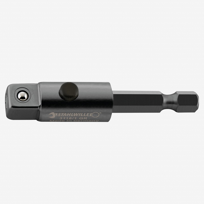 Stahlwille 3216/1QR QuickRelease 1/4" Hex to 3/8" Square Adaptor, Machine Operated, 50mm