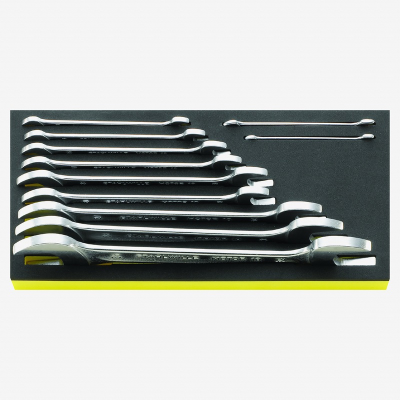 Stahlwille TCS 10/11, 6x7-34x36 mm Double open ended Spanner 11 pcs. in TCS inlay