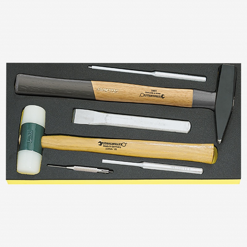 Stahlwille TCS 102-109/10956/10960/6 Hammer, chisels etc. in TCS inlay
