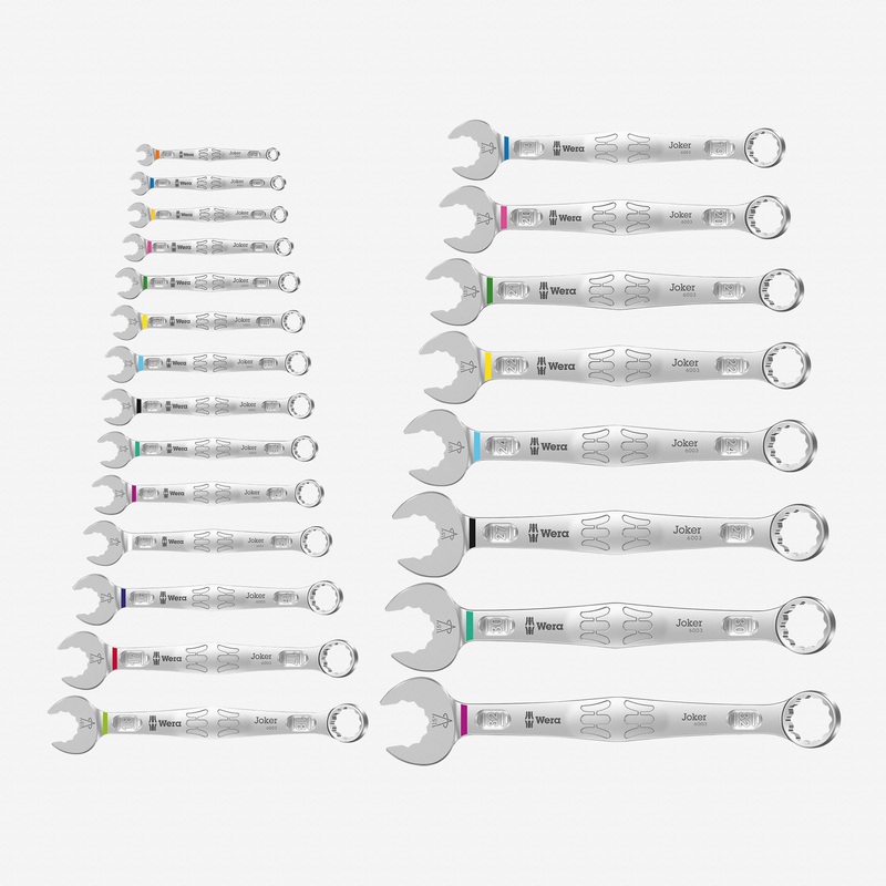Wera 020232 Joker Combination Metric Wrench Set, 22 Pieces