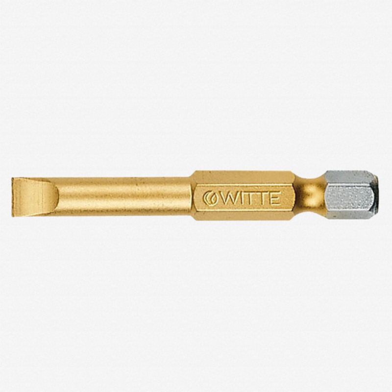 Witte Maxx Titanium-Nitride Slotted Bit, 0.6 x 4.5 x 50mm