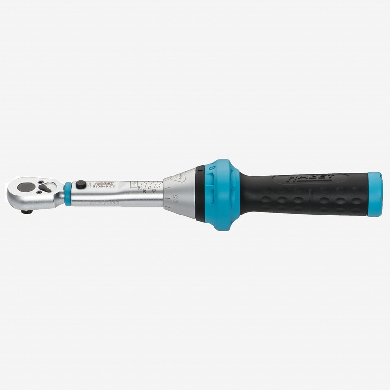 Hazet 5108-3CT 1/4" Torque Wrench, 2.5-25 Nm