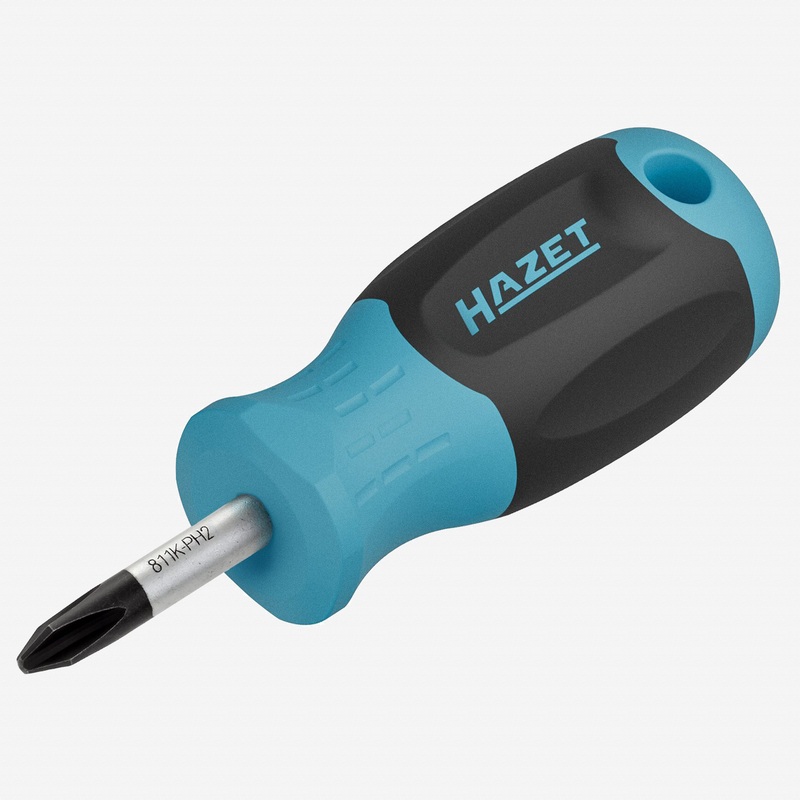 Hazet 811K-PH2 Stubby Phillips #2 Screwdriver, 25 mm