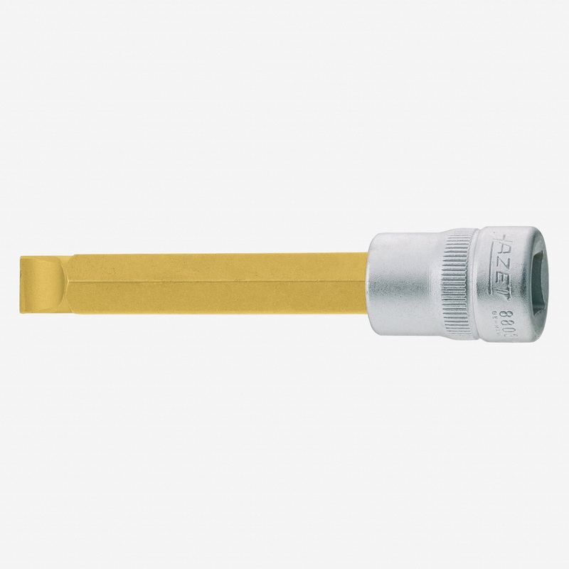 Hazet 8803-1.6X10 10mm Slotted Titanium-Nitride Socket 3/8"