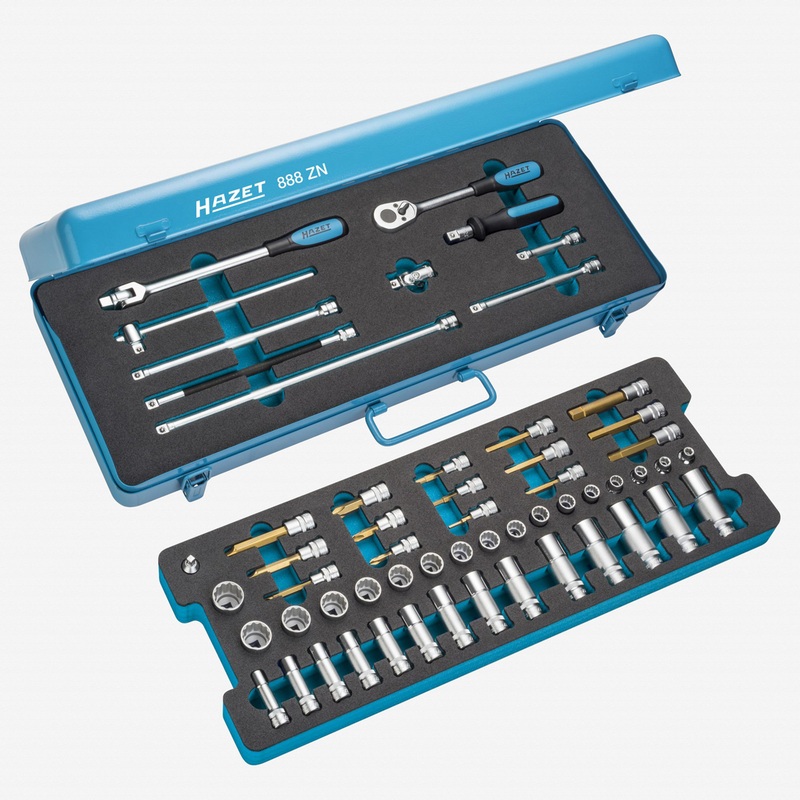 Hazet 888ZN 58 Pc 12pt 3/8" Socket and Bit Set