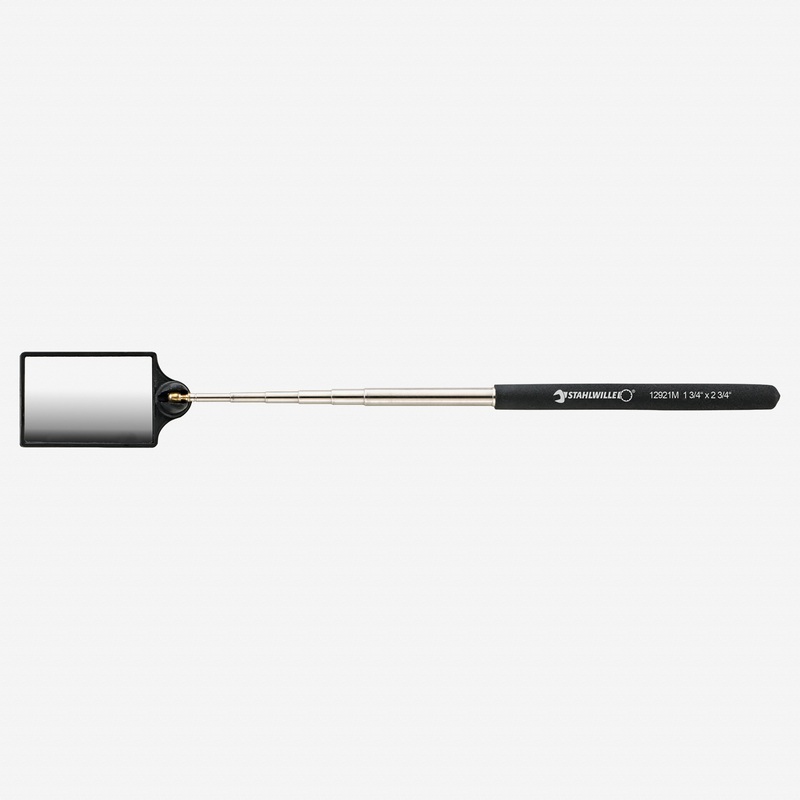 Stahlwille 12921M Telescopic Stainless Steel Mirror, 1 3/4" x 2 3/4" (45 x 70 mm)