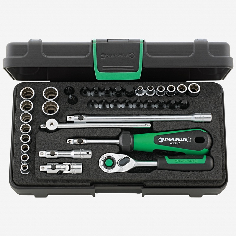 Stahlwille 40D/40TX/44KTX/32/6QR Socket Set, 1/4" Drive, 5 -13mm,  38 Pieces