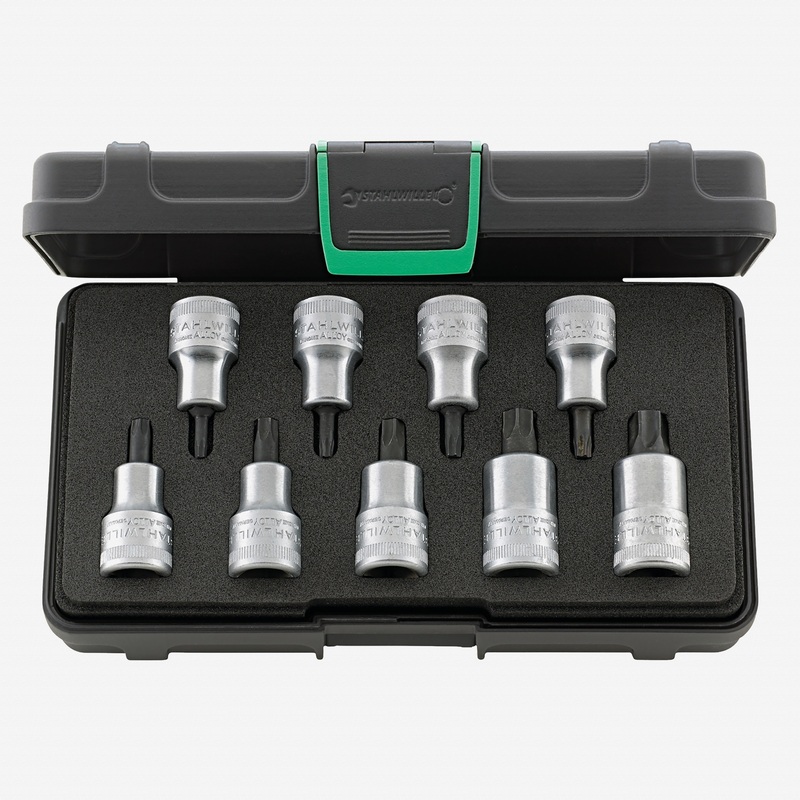 Stahlwille 54TX/9 Inside Torx Socket Set, 1/2" Drive, T20-T60, 9 Pieces