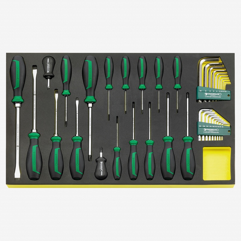 Stahlwille TCS 4622/4650+10760+10766 DRALL+ Set of Screwdrivers in TCS Inlay, 36 Pieces