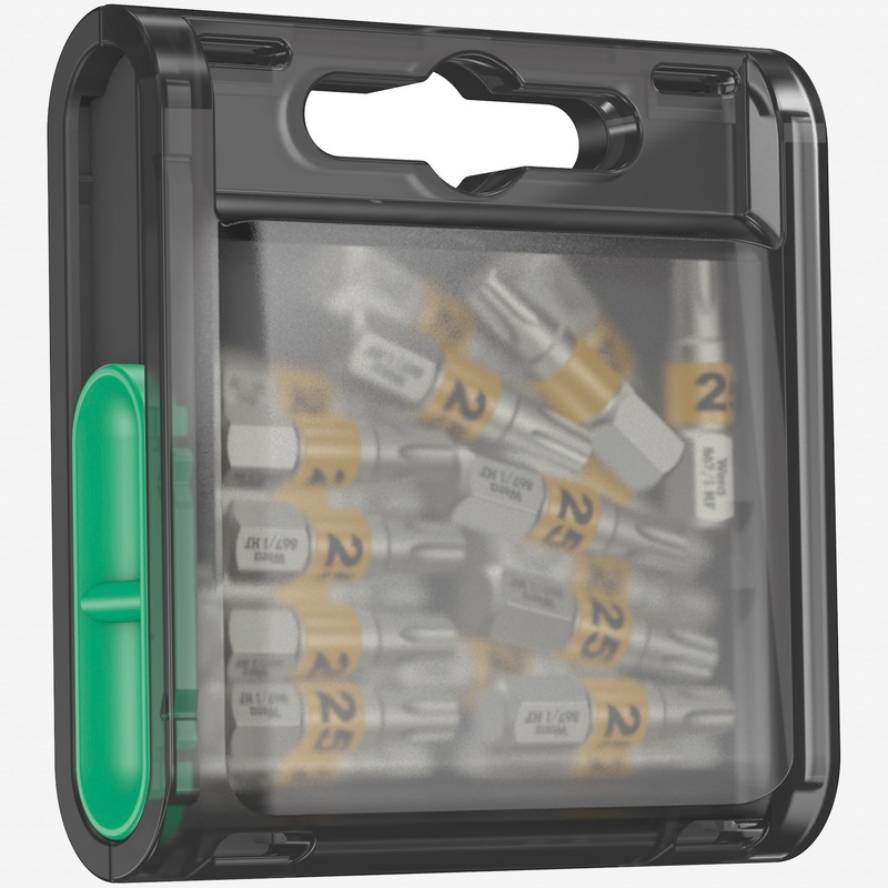 Wera 057778 Bit-Box 20 Torx with Holding Function, T25, 20 Pieces