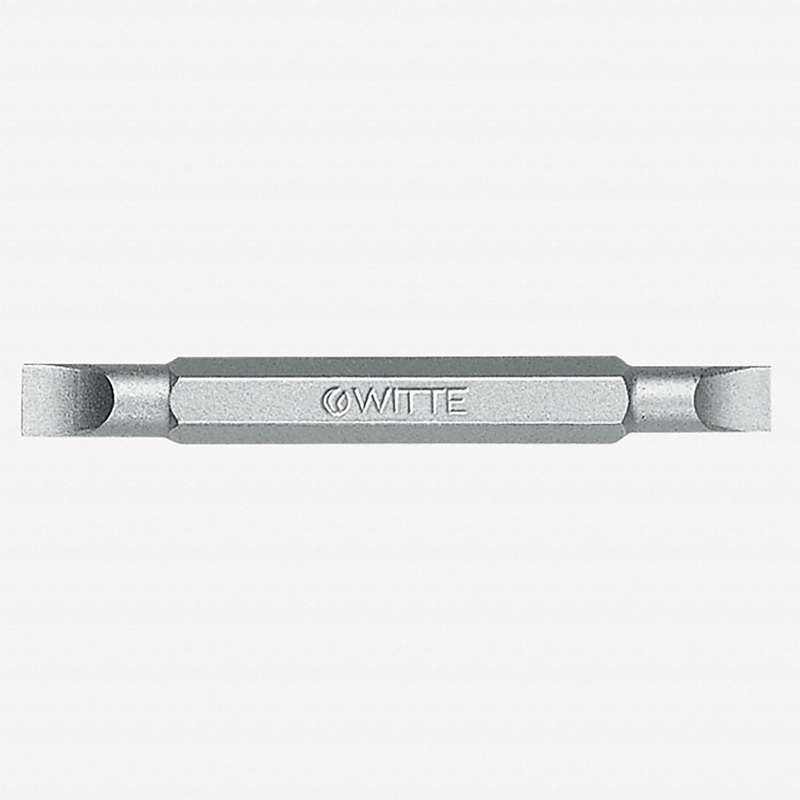 Witte Pro Double-ended Slotted Bit, 1.2 x 6.5 + 1.6 x 8.0 x 60mm