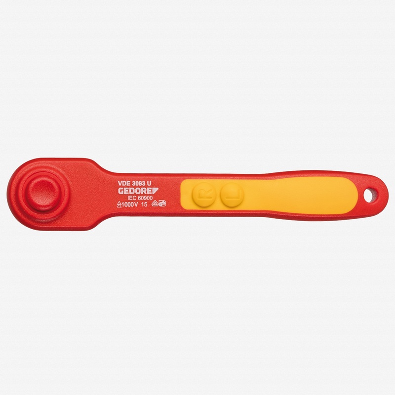 Gedore VDE 3093 U VDE Reversible ratchet 3/8"