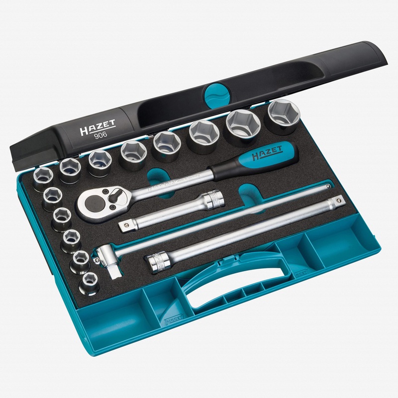 Hazet 906 17Pc 1/2" Metric Socket Set