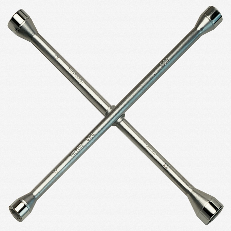 Heyco Four Way Lug Wrench, 17 x 19 x 22 x 11/16"