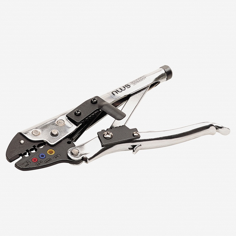 NWS 8.25" Crimping Lever Pliers for Non-insulated Connectors