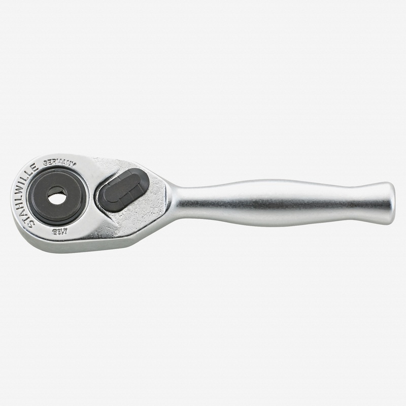 Stahlwille 418B Mini Fine Tooth Reversible Bit Ratchet, 1/4"