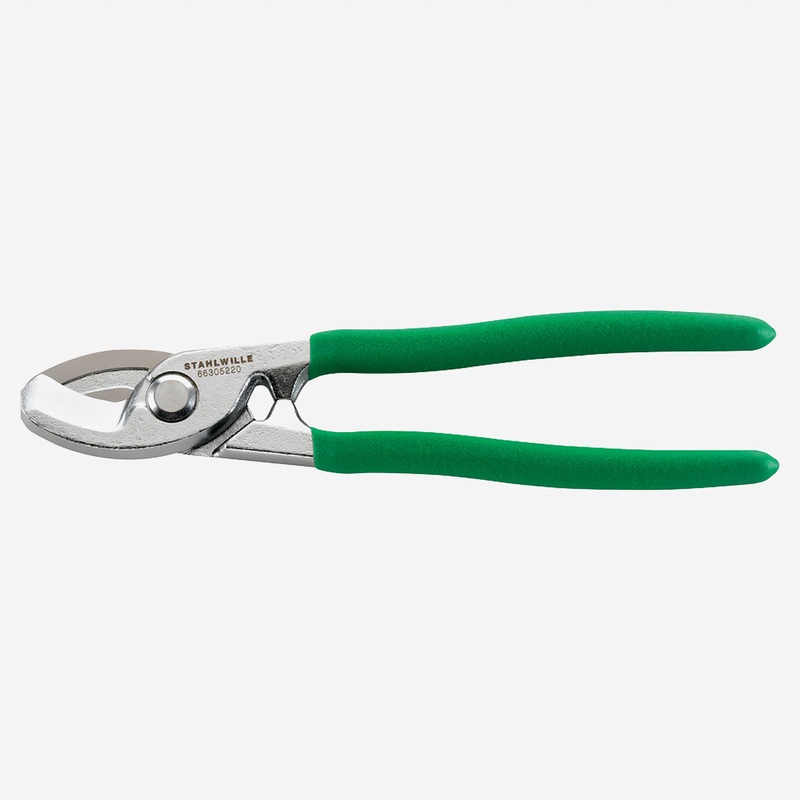 Stahlwille 6630 Cable shear, 220 mm, Chrome, Dip-Coated Handles