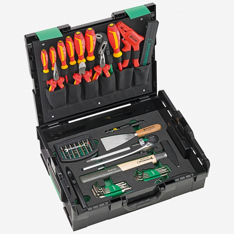 Stahlwille STW L-BOXX Elektrikset Electrician's Tool Set in L-Boxx, 97 Pieces