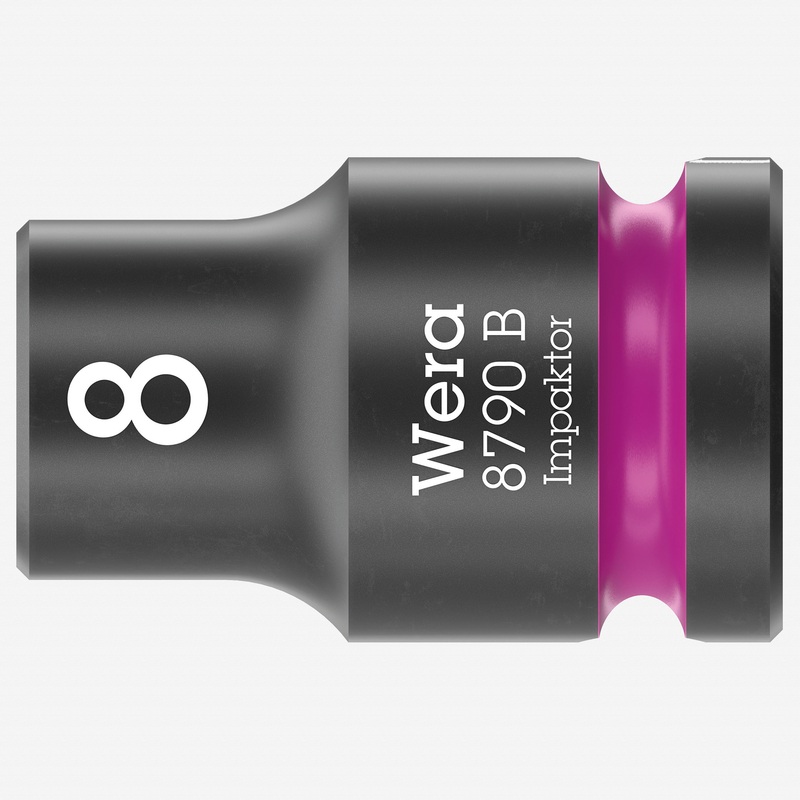 Wera 005500 8790 B 8.0 mm Impaktor Socket with 3/8" Drive, 6 Point