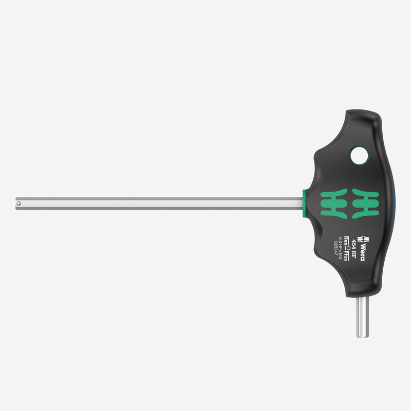 Wera 023347 Metric Hex-Plus T-handle with Holding Function, 6.0 x 150mm