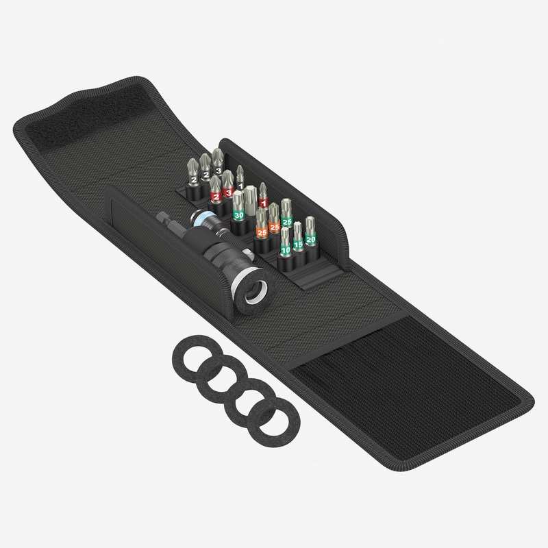 Wera 134021 Terrace/Decking Construction Set T1, 17 Pieces