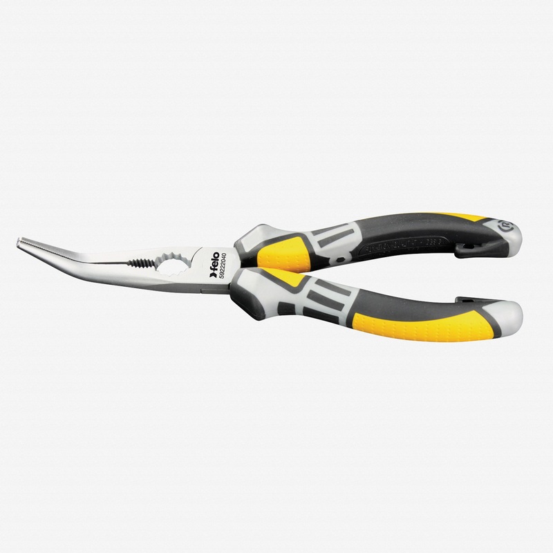 Felo 8" Chain Nose Radio Pliers 45 Degree Bent Nose
