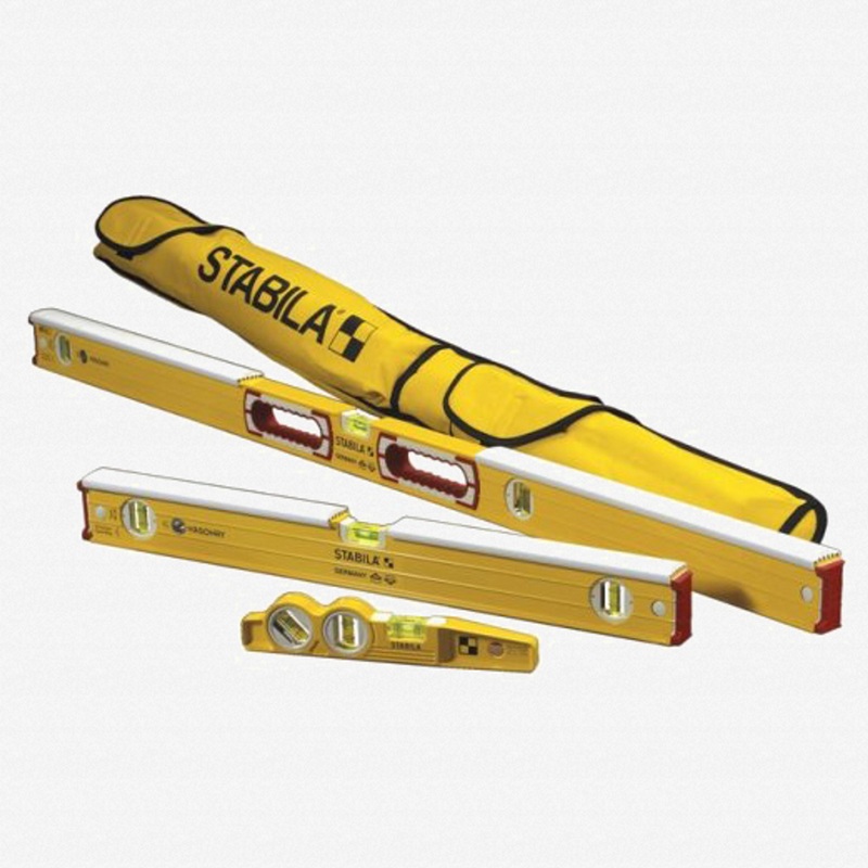 Stabila Type 96K Mason's 3 Level Set with Case