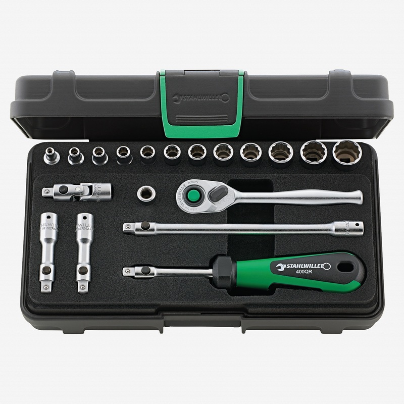 Stahlwille 40aD/12/7QR Socket Set 1/4" Drive, SAE, 19 Pieces