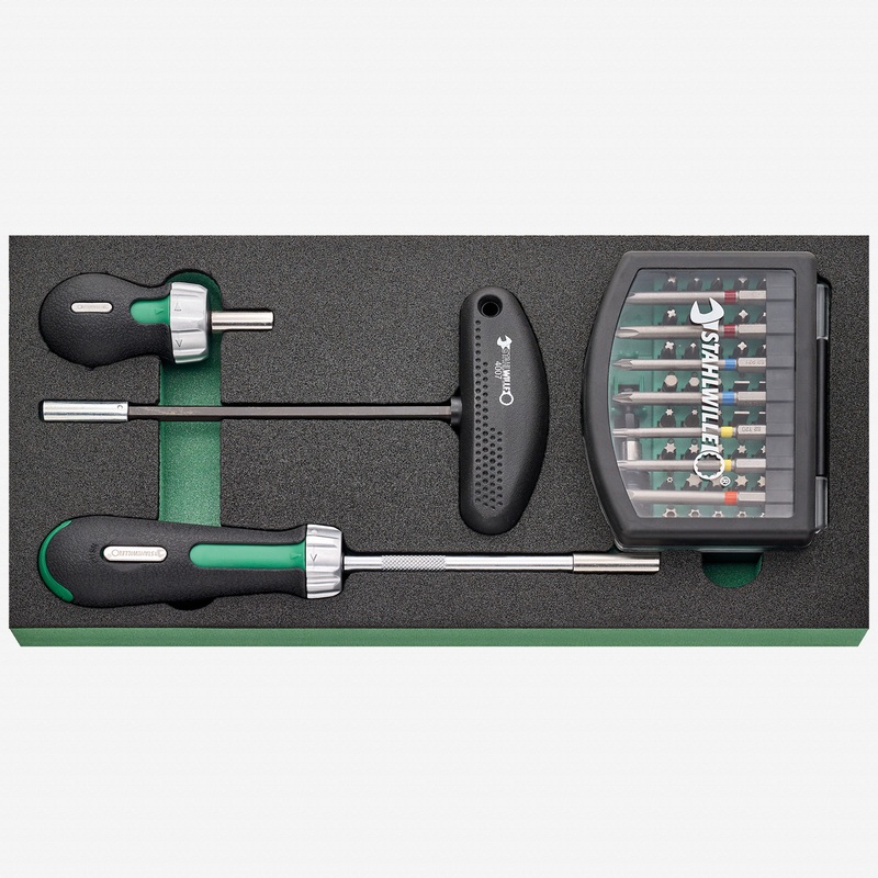 Stahlwille TCS 2 821/59 Bit Driving Set in Foam Inlay, 59 Pieces
