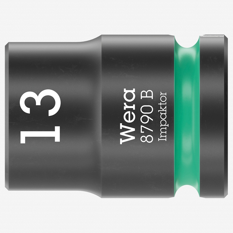 Wera 005504 8790 B 13.0 mm Impaktor Socket, 3/8" Drive, 6 Point