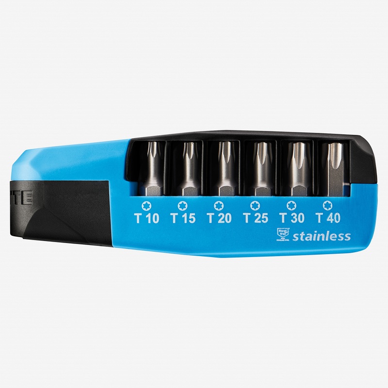 Witte Maxx Ratchdrive All-in-one Torx Stainless Steel Bit Set, 7 Pieces
