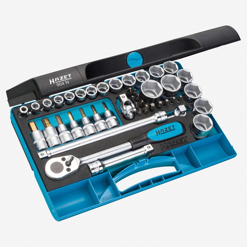 Hazet 954N 1/2" Metric Socket Set, 10 - 32 mm, 44 Pieces