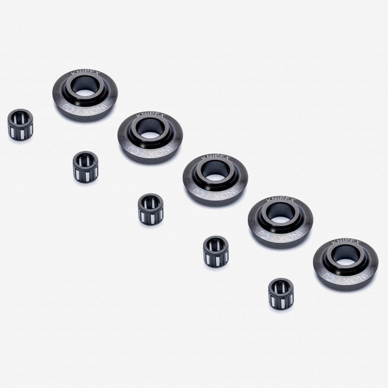Knipex Replacement Cutting Wheels + Needle Bearings for TubiX Pipe Cutter, 5 Pack