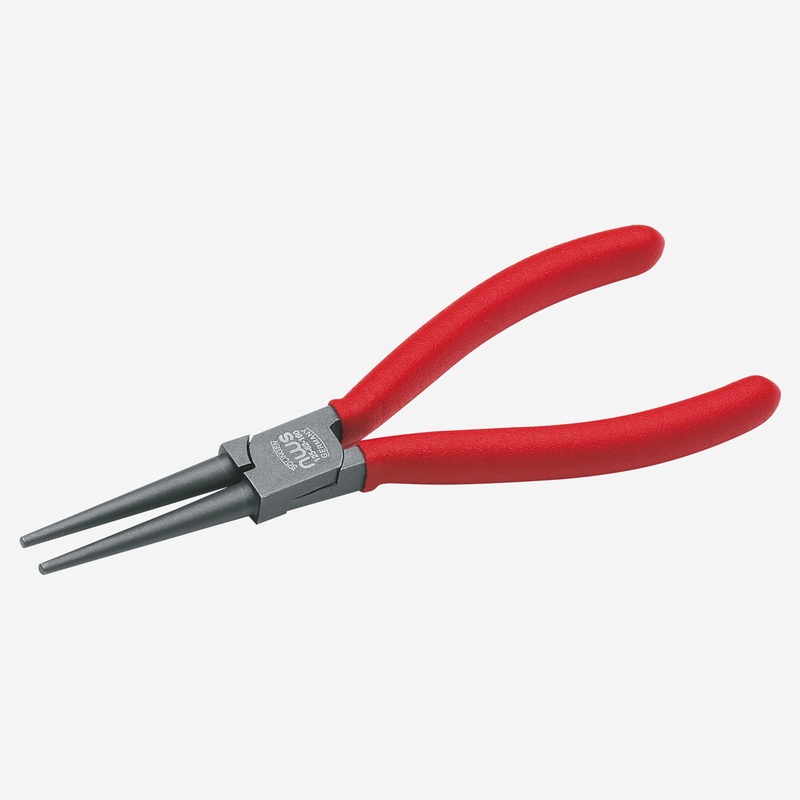 NWS 6.25" Long Round Nose Pliers - TitanFinish - Plastic Grip