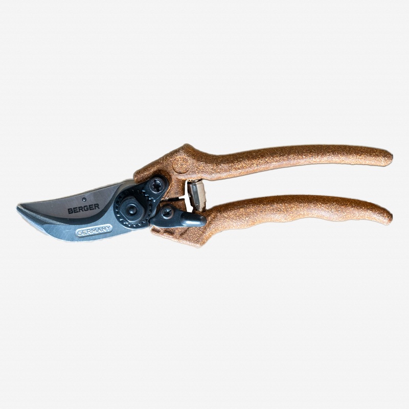 Berger Hand Pruners, Classic Heavy-Duty Design with Cork Grips, 11"