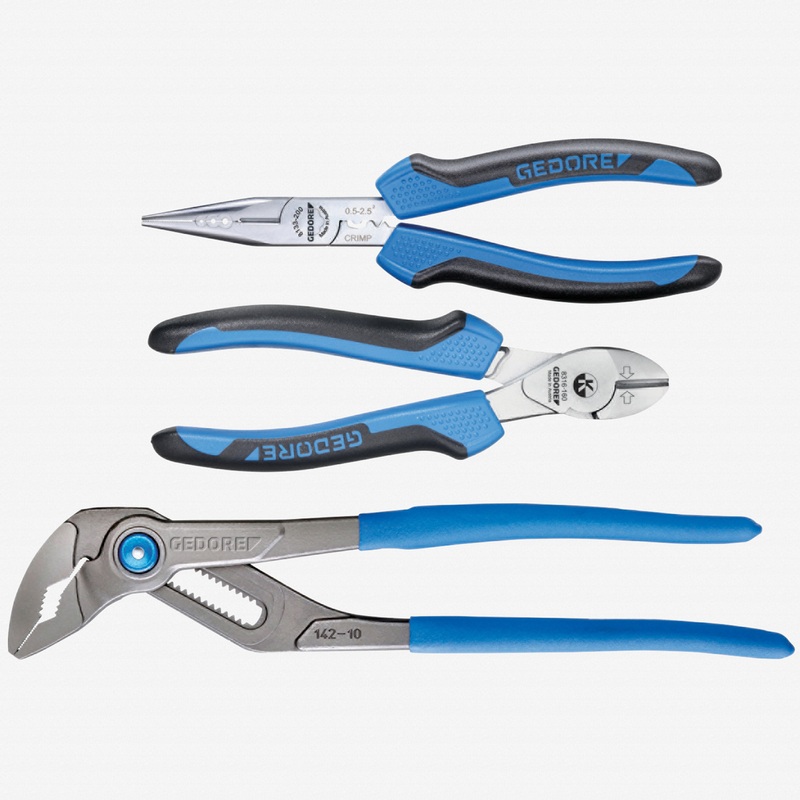 Gedore 1102-008 3 Pc Pliers Set in L-BOXX Mini