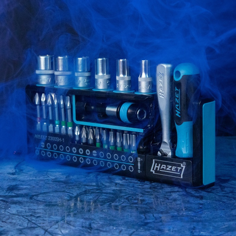 Hazet 2300SH-1 Smartholder 1/4" Socket/Bit Set, 39 Pieces