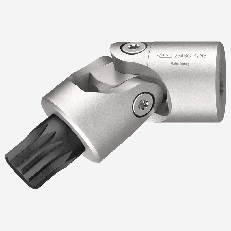 Hazet 2548G-XZN8 XZN M8 Universal Joint Bits Socket, 1/4" Square Drive