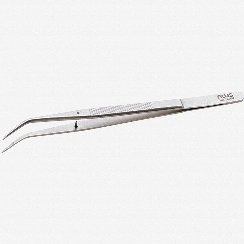NWS Soldering Tweezer with Angled Fine Tips, 6.1"