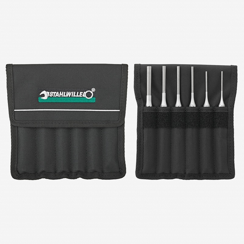 Stahlwille 108/6 T Parallel Pin Punch Set in Textile Bag, 6 Pieces