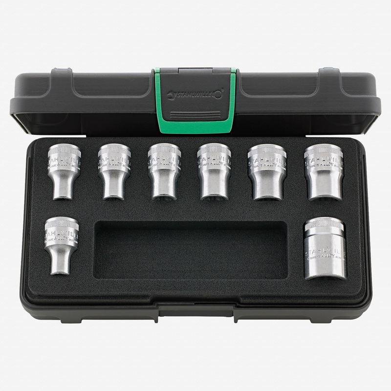 Stahlwille 50TX/8 External Torx Socket Set, 1/2" Drive, E10-E24, 8 Pieces