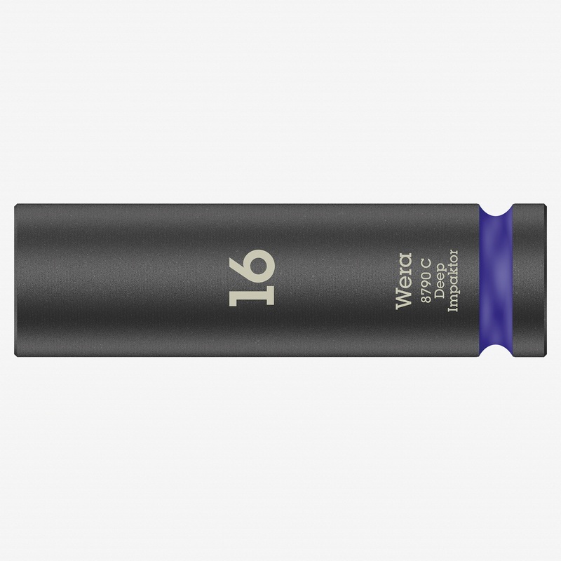 Wera 004833 Impact Deep Socket, 1/2" Drive, 16mm