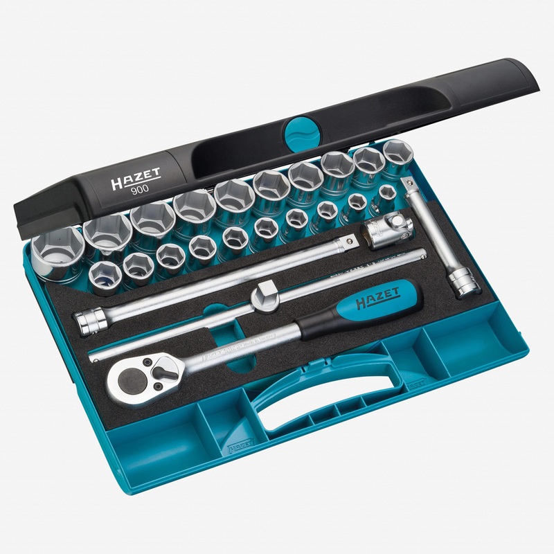 Hazet 900 25 Pc 1/2" Metric Socket Set