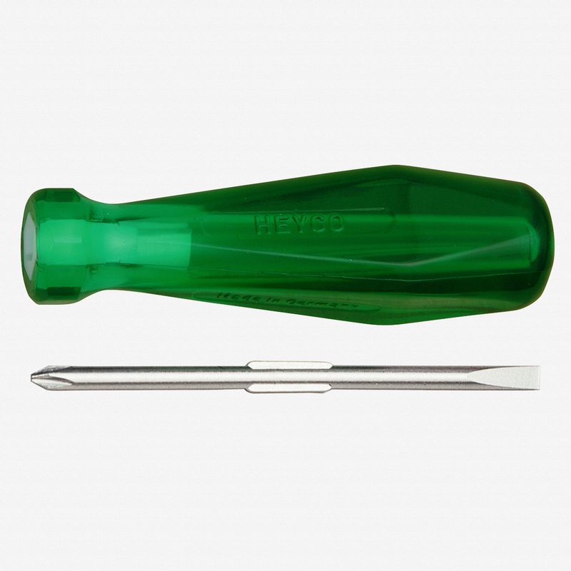 Heyco Reversible Blade Screwdriver, Phillips/Slotted