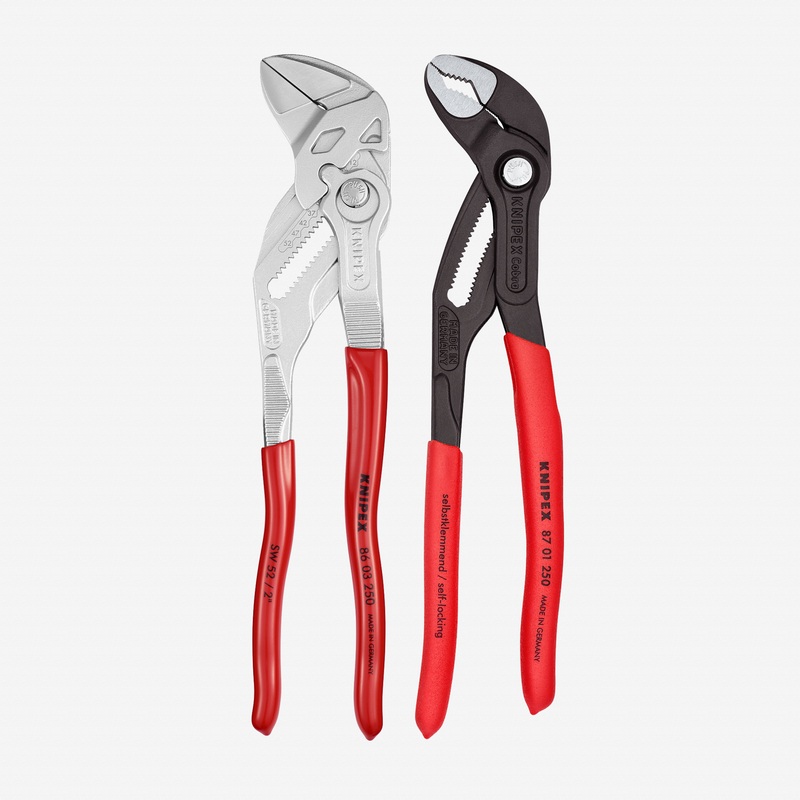 Knipex 10" Cobra Water Pump and Pliers Wrench Set, 2 Pieces