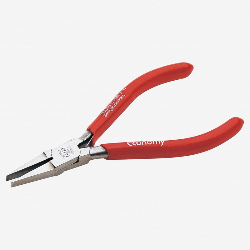 NWS 4.75" Flat Nose Pliers - MicroFinish - Plastic Grip