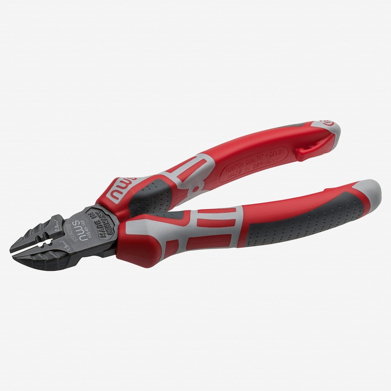 NWS 6.25" Electrician's Side Cutter - TitanFinish - SoftGripp, Tethered Attachment