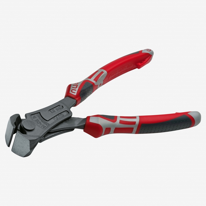 NWS 8" Heavy Duty Lever End Cutting Nipper PowerBolt - TitanFinish - SoftGripp, Tethered Attachment