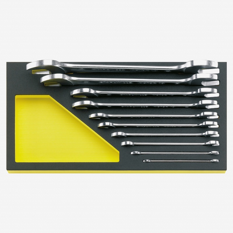 Stahlwille TCS 10/10, 6x7-30x32 mm MF Double open ended Spanner 10 pcs. in TCS inlay