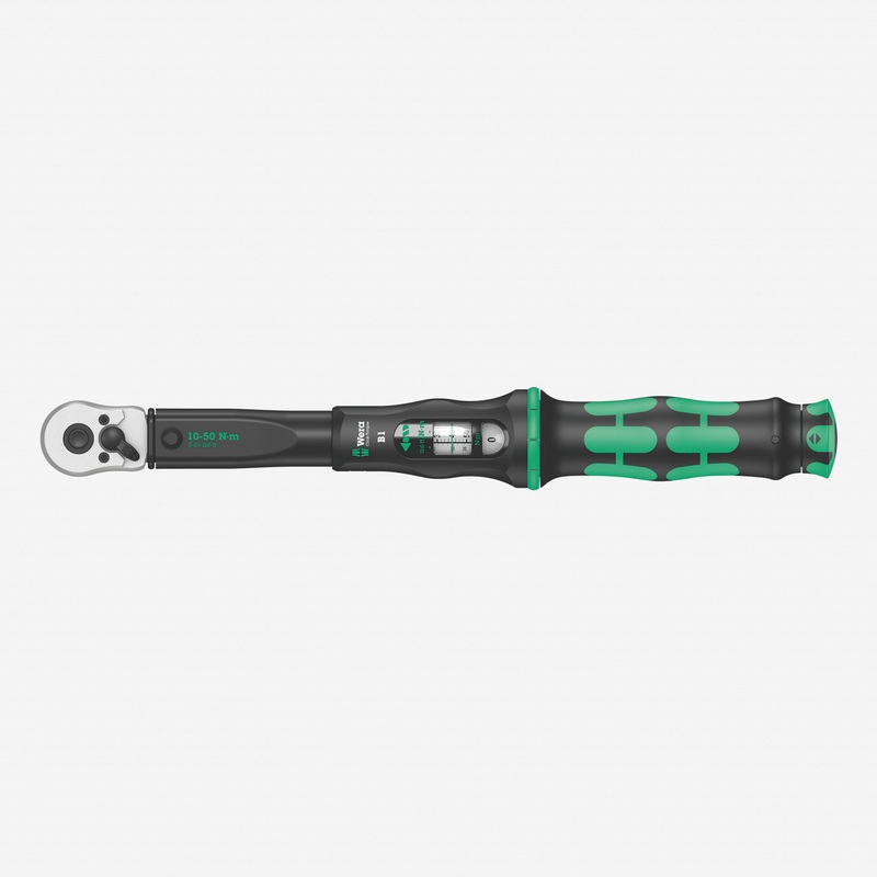 Wera 075610 Torque Wrench 10-50 Nm Reversible Ratchet 3/8" Drive